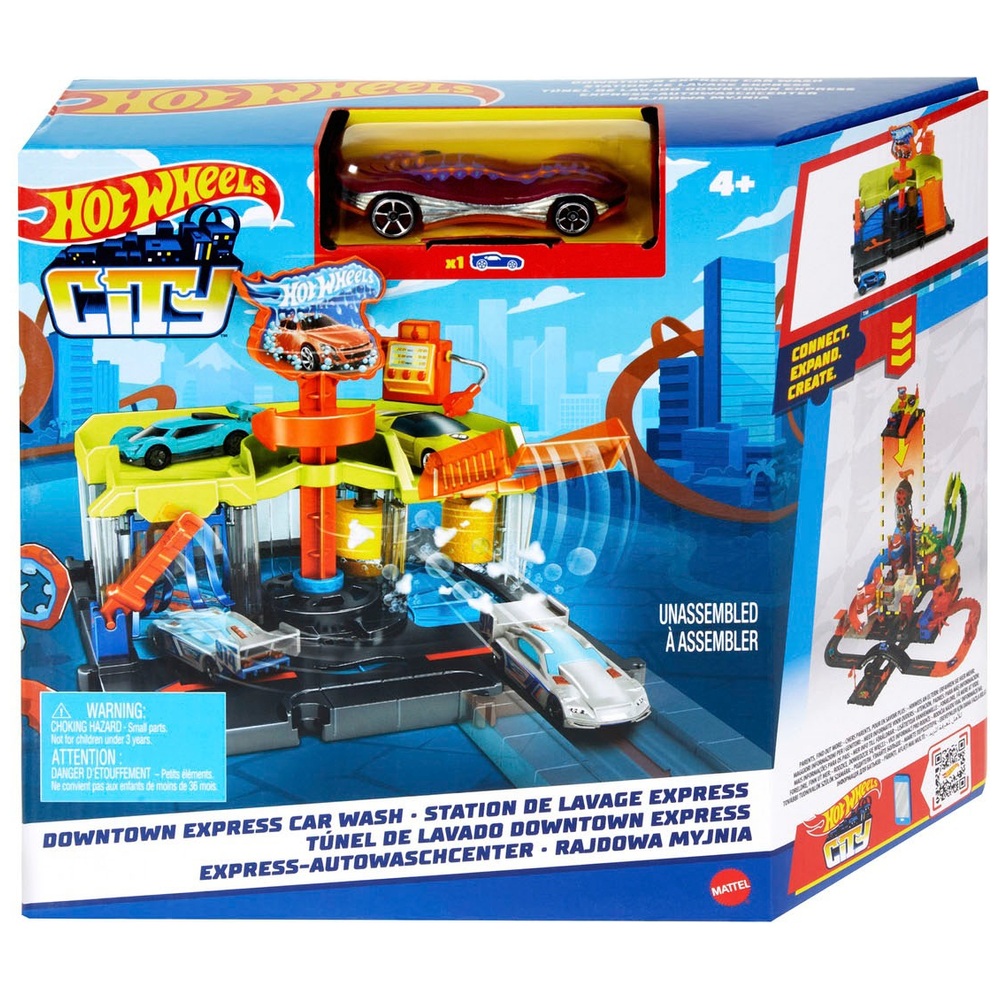 Hot Wheels City Downtown Express Car Wash Playset Smyths Toys UK
