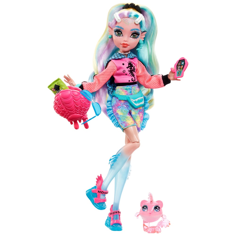 Monster High Puppe Lagoona Blue Seeungeheuer mit Piranha und
