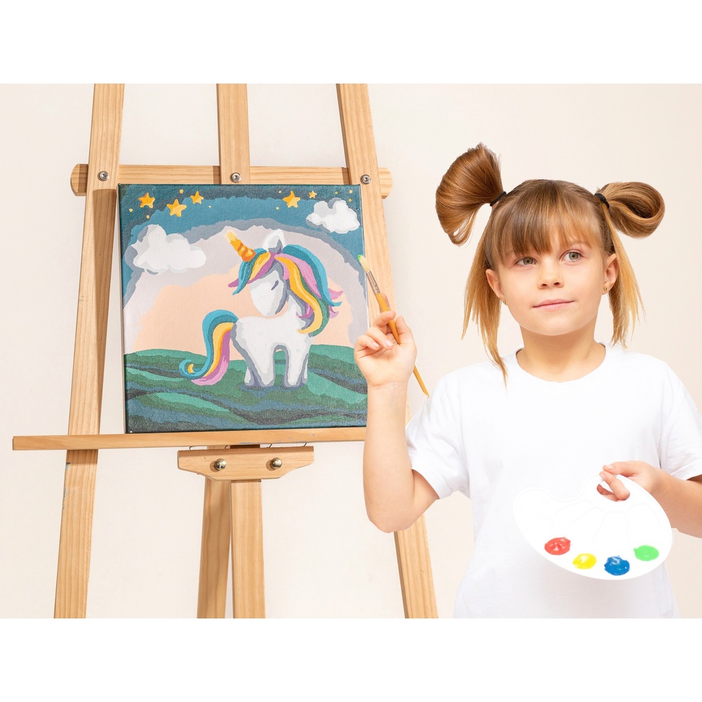 Craft Buddy Unicorn Stars Paint By Numbers Painting Kit Smyths Toys UK