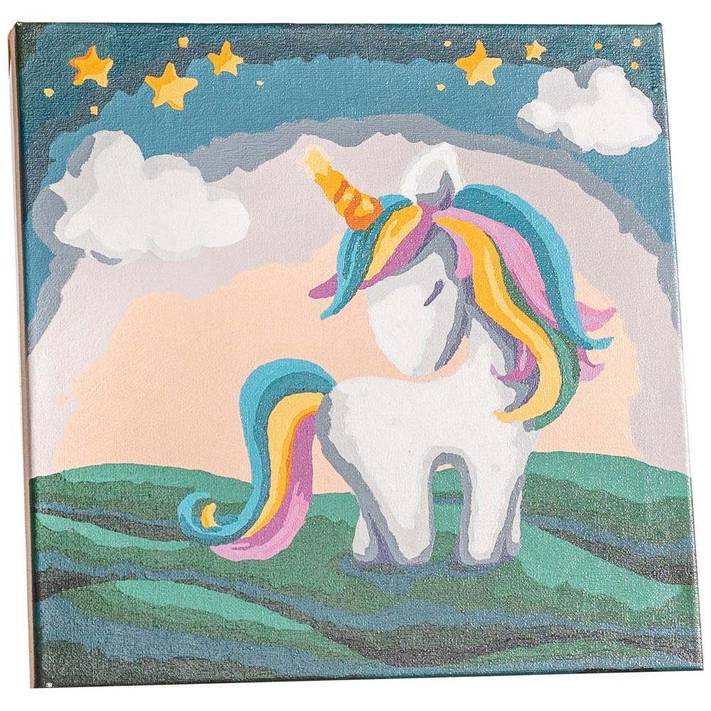 Craft Buddy Unicorn Stars Paint By Numbers Painting Kit Smyths Toys UK