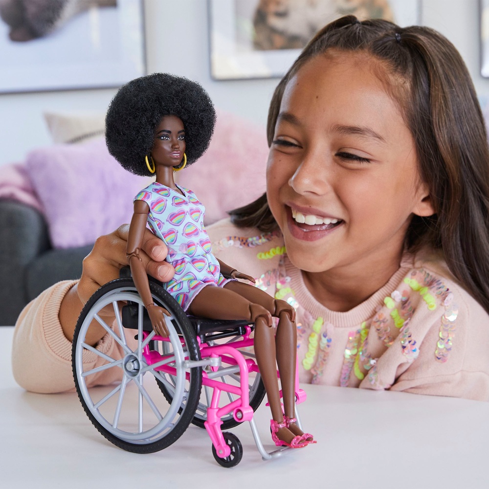 Barbie Fashionistas Doll 194 with Wheelchair and Ramp Smyths Toys UK