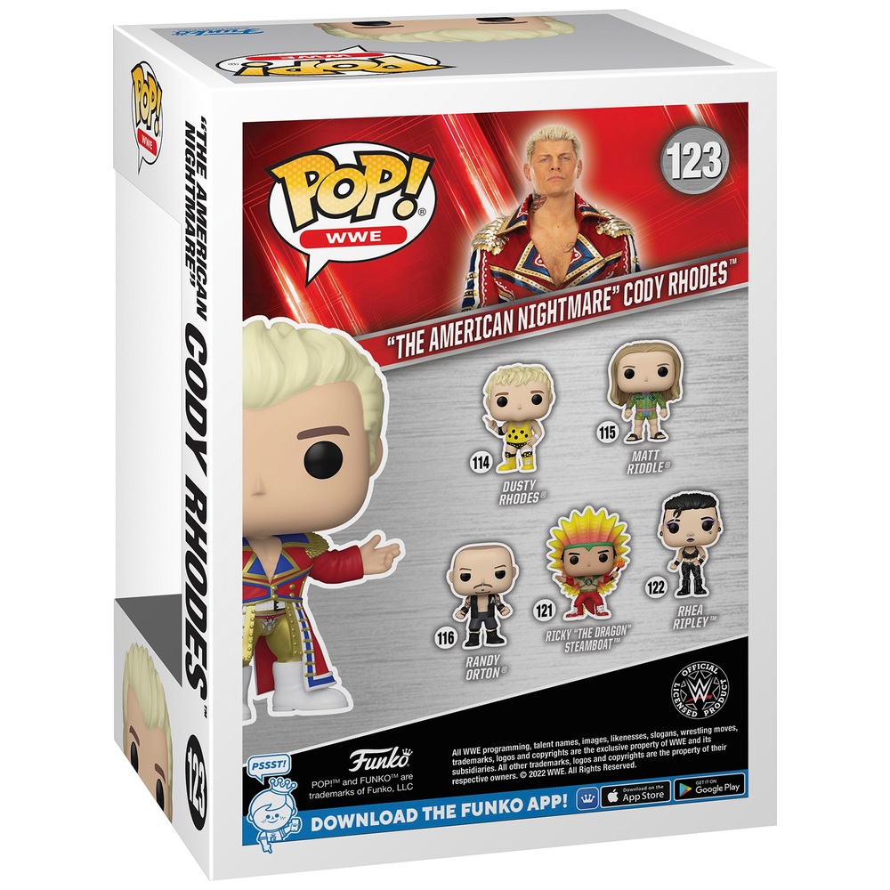 POP! Vinyl 123 WWE "The American Nightmare" Cody Rhodes Smyths Toys UK