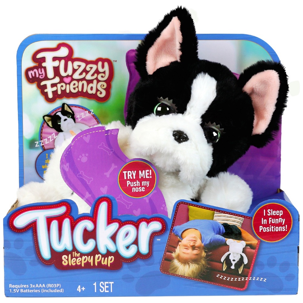 My Fuzzy Friends Tucker The Sleepy Pup Interactive Pet Smyths Toys