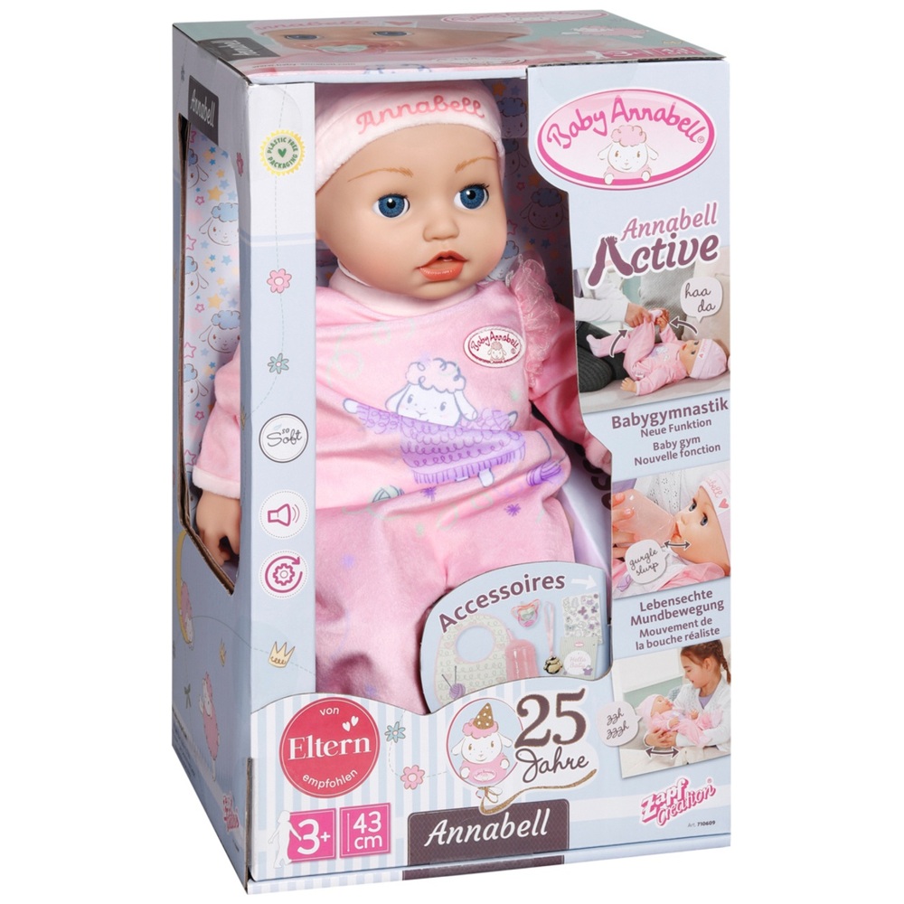 Baby Annabell 43cm Interactive Annabell Doll Smyths Toys UK