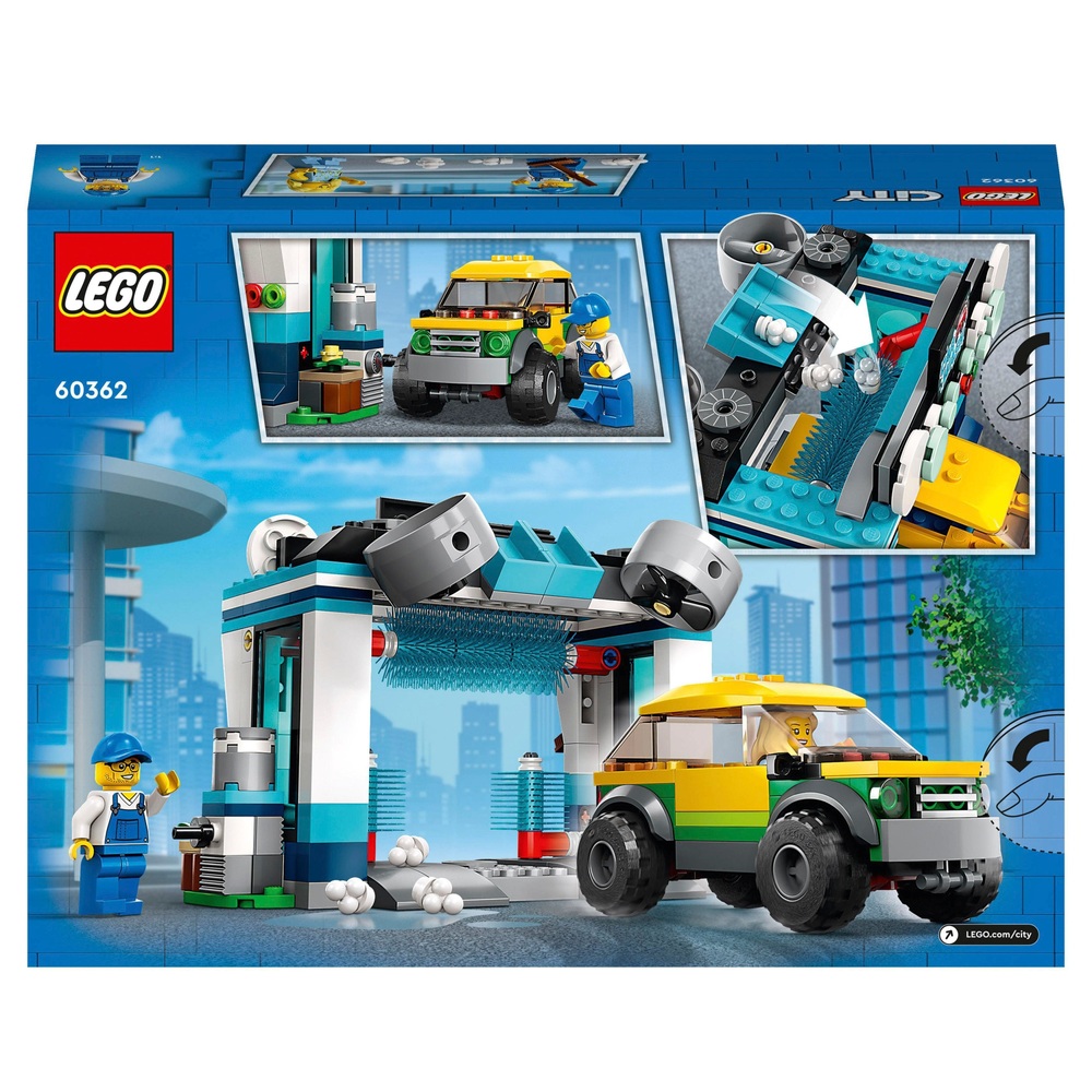 LEGO City 60362 Carwash Set with Toy Car Wash and Car Smyths Toys Ireland