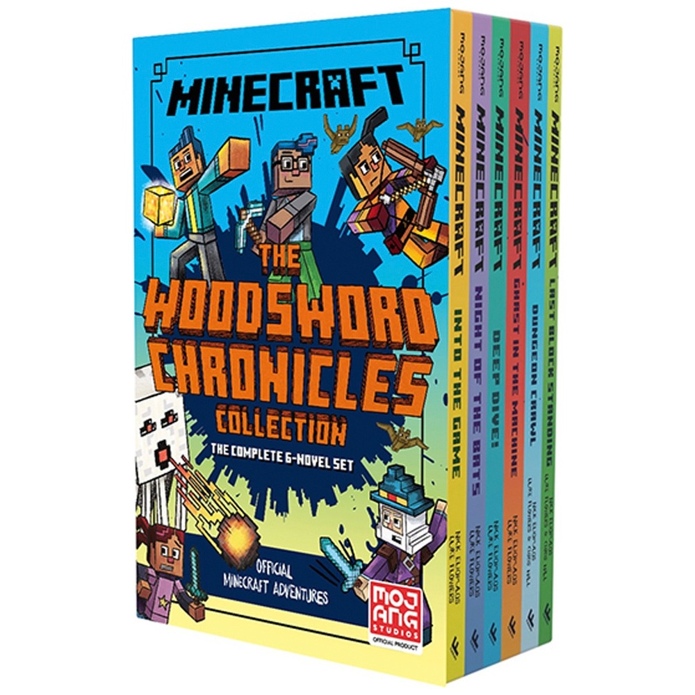 Minecraft The Woodsword Chronicles Collection 6 Novel Book Slipcase