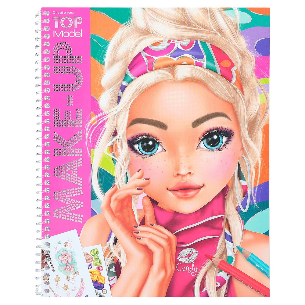TOPModel Create Your Own Make up Colouring Book Smyths Toys Ireland