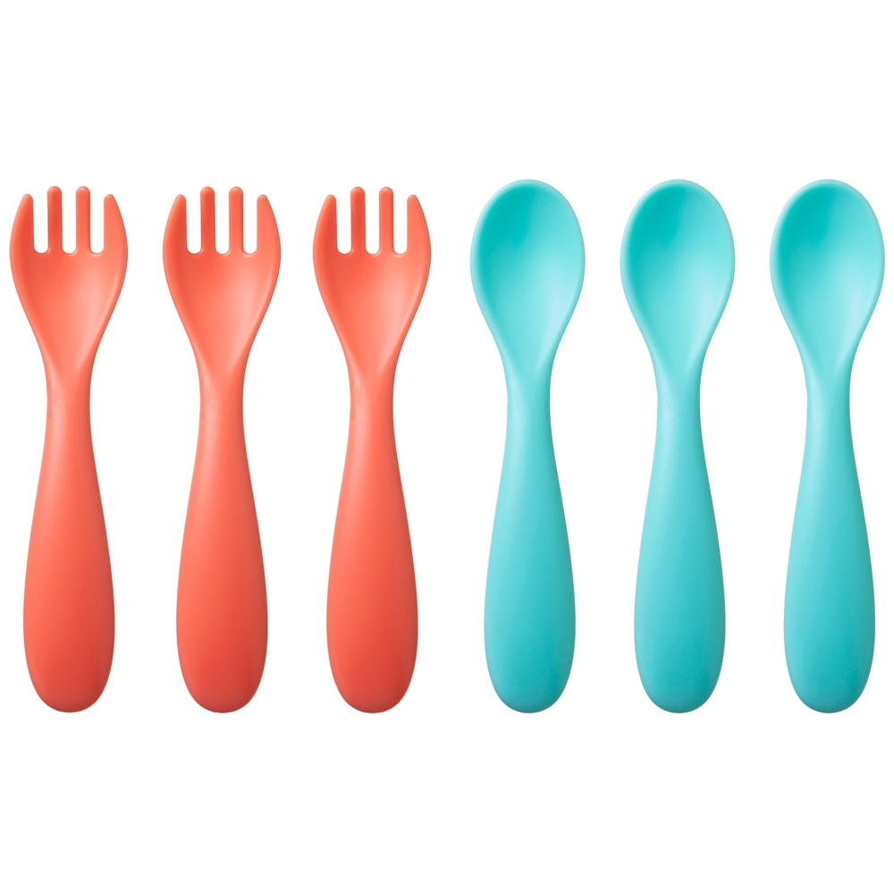 Nuby Bright Weaning Cutlery 6 Pack Smyths Toys UK
