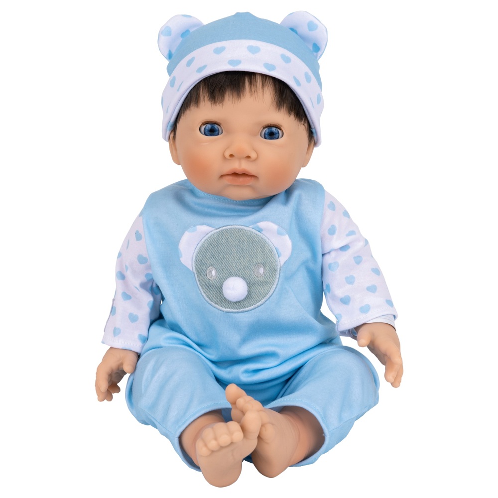 Tiny Treasures Doll in Blue Bear Outfit 44cm Smyths Toys UK
