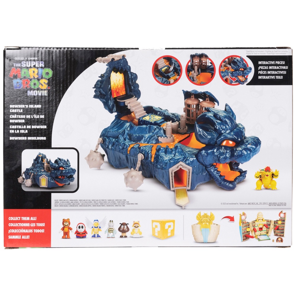 Nintendo The Super Mario Bros. Movie Bowser's Island Castle Playset