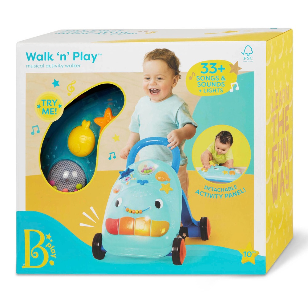 B. Toys Walk 'n' Play Musical Activity Walker Smyths Toys Ireland
