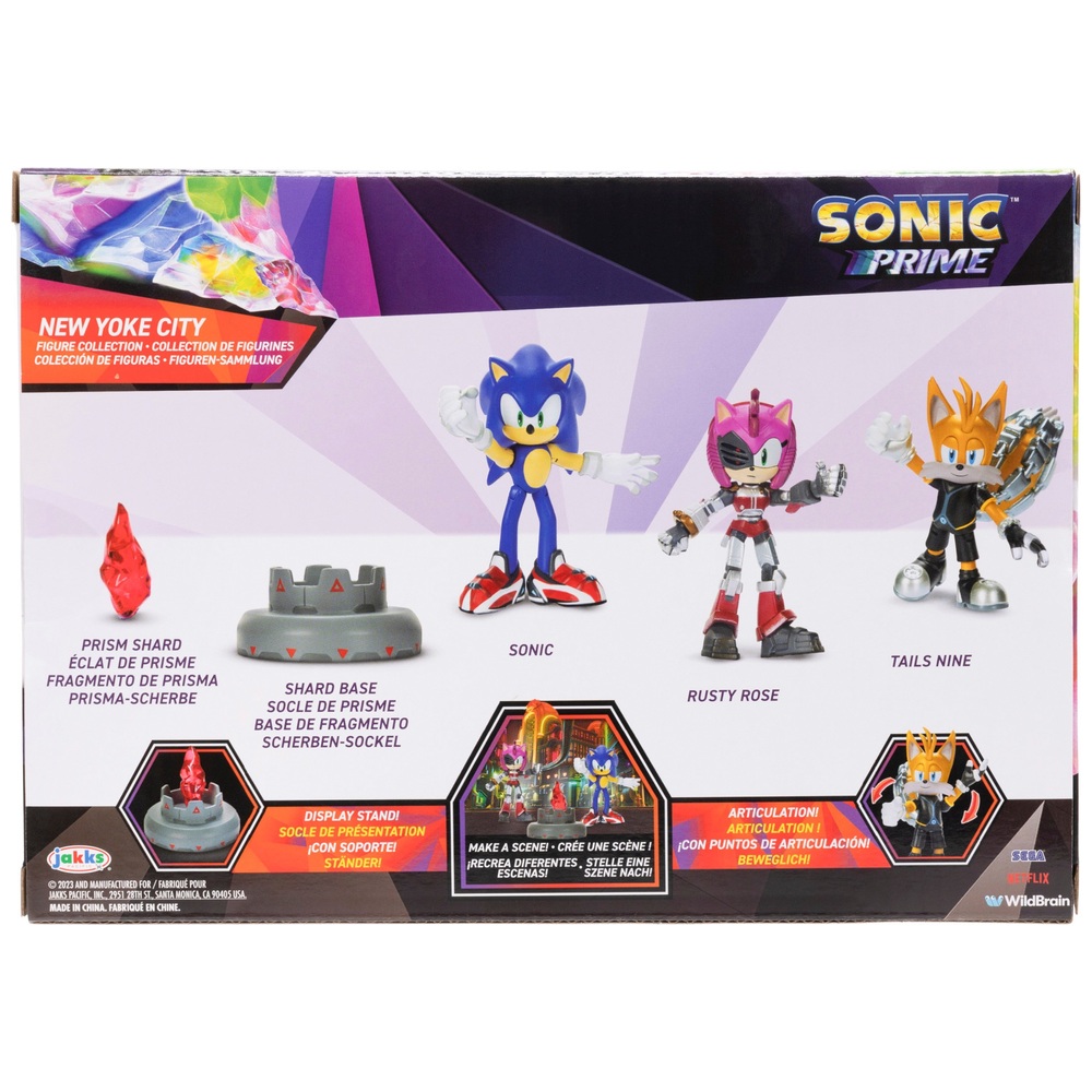 Sonic Prime 6.35cm 3 Figure Multipack Smyths Toys UK