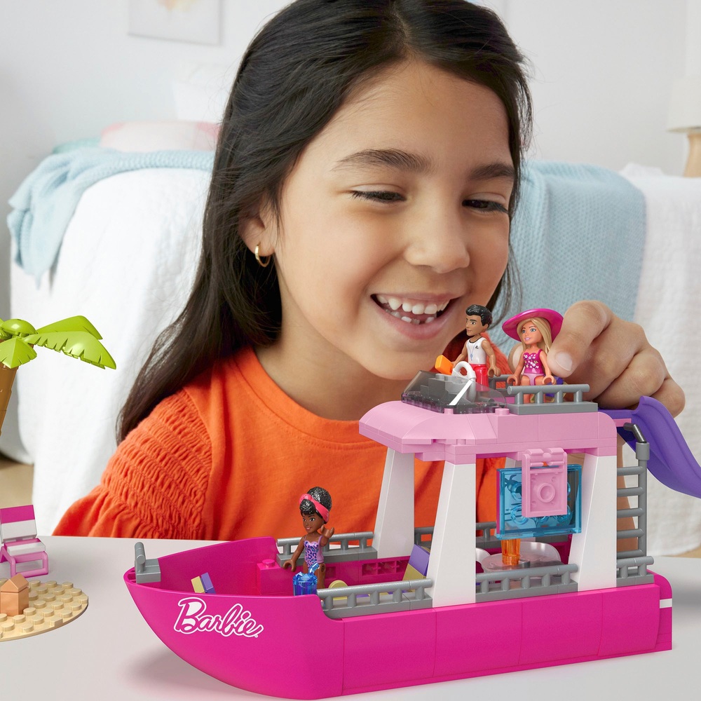 Mega Barbie Malibu Dream Boat Building Set with 10 + Accessories