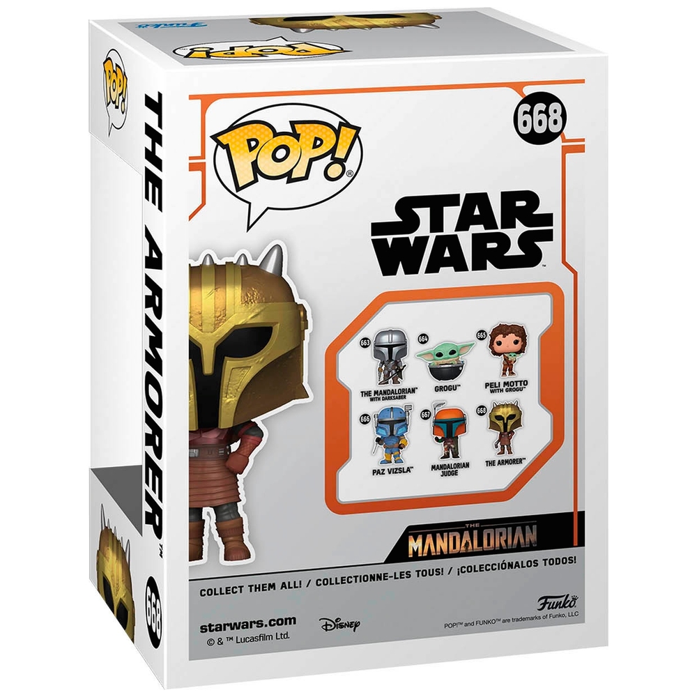 POP! Vinyl 668 Star Wars The Mandalorian The Armorer Smyths Toys UK