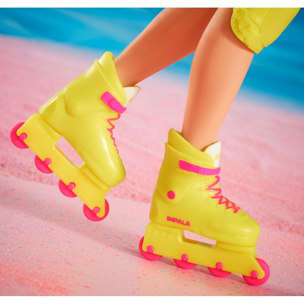 Barbie The Movie Ken Neon Roller Skating Doll Smyths Toys UK