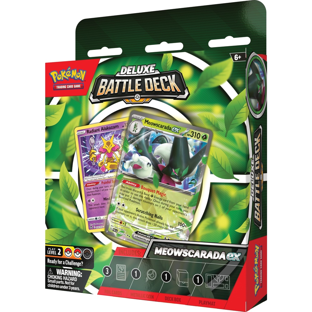 Pokémon Trading Card Game Deluxe Battle Deck Quaquaval Ex/Meowscarada