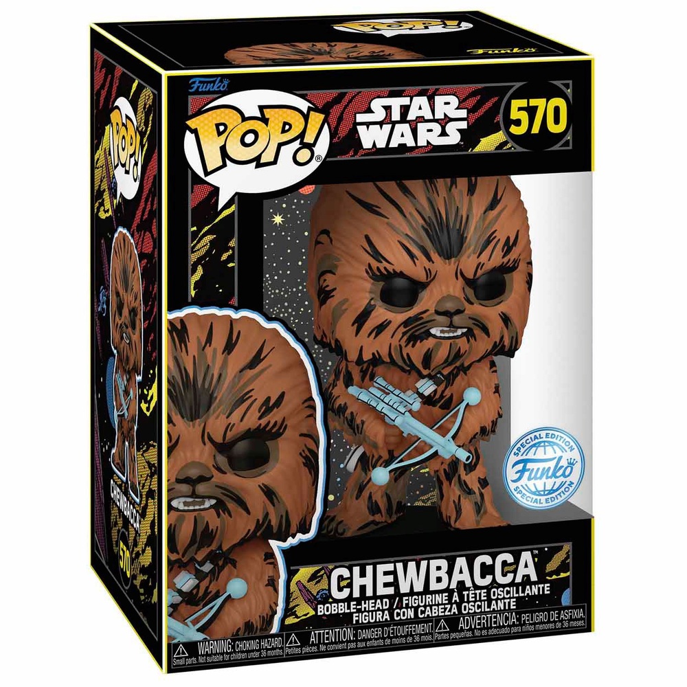 Funko POP! BobbleHead Figur 570 Star Wars Retro Chewbacca Smyths