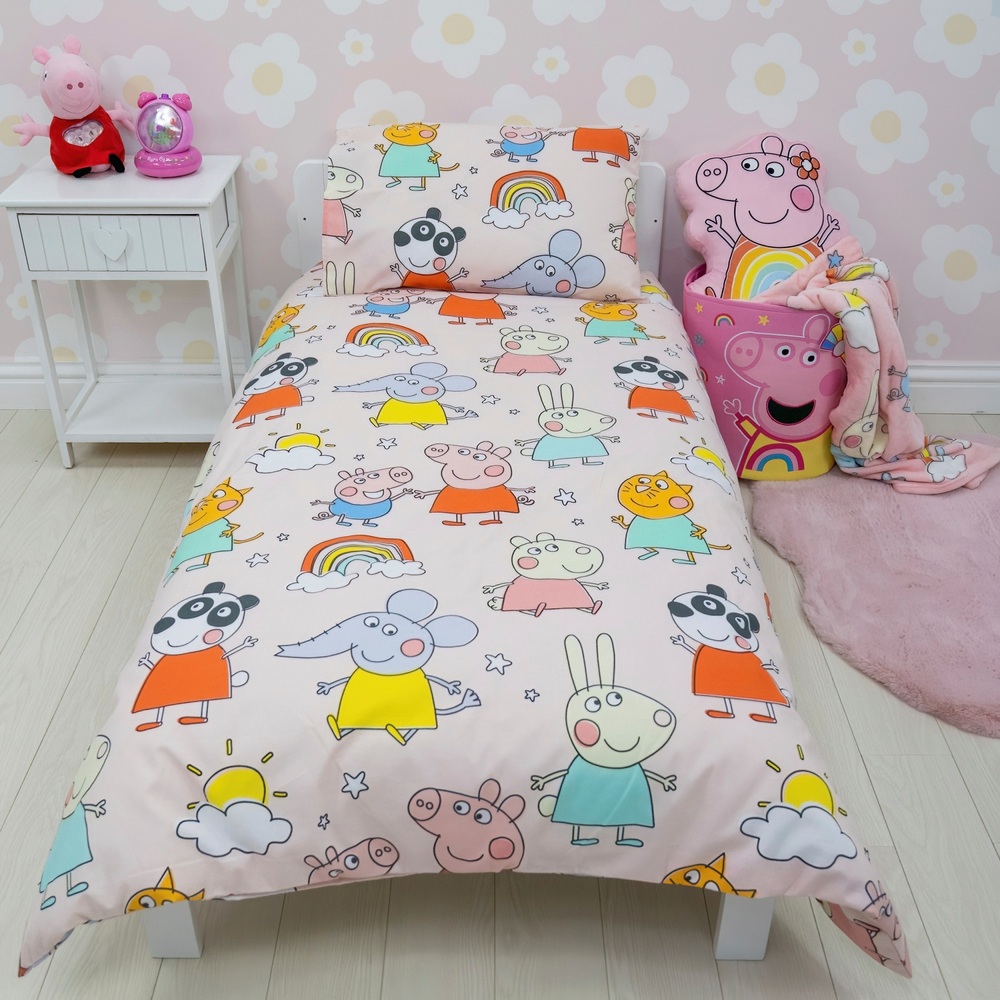 Peppa Pig Playful Toddler Bed Duvet Set Smyths Toys Ireland