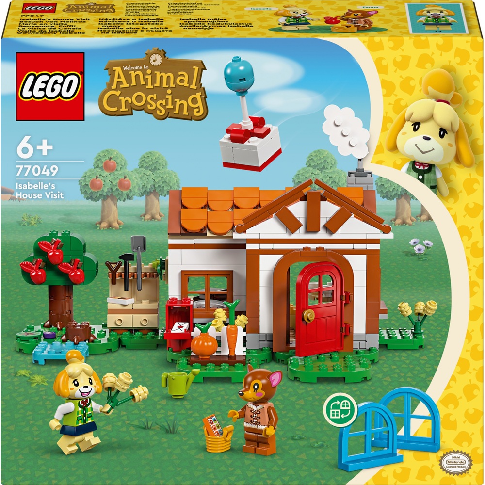 LEGO Animal Crossing 77049 Isabelle's House Visit Set Smyths Toys UK