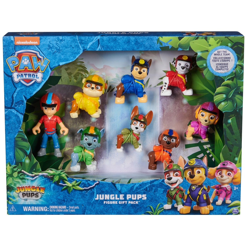 PAW Patrol Jungle Pups Action Figure 8 Pack Smyths Toys UK
