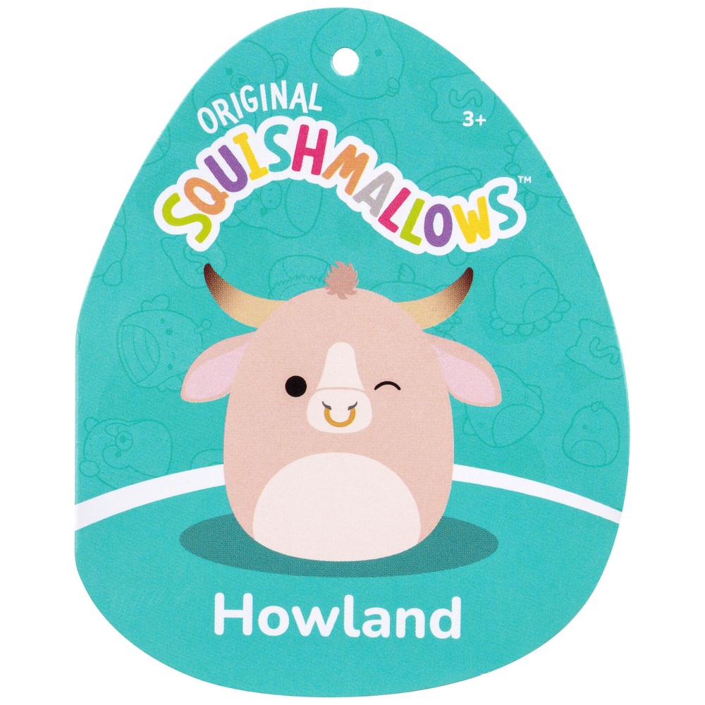 Original Squishmallows 40cm Howland the Peach Brahma Bull Soft Toy