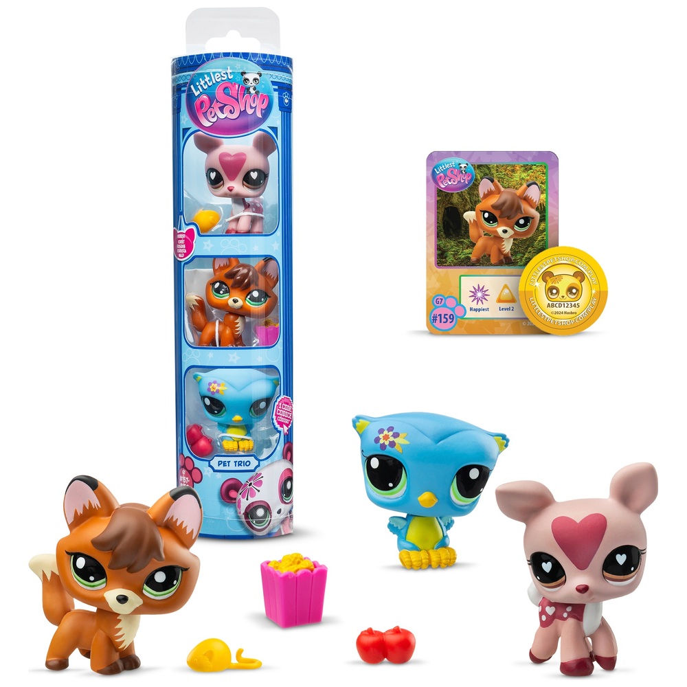 Littlest Pet Shop Pet Trio Tube Assortment Smyths Toys UK