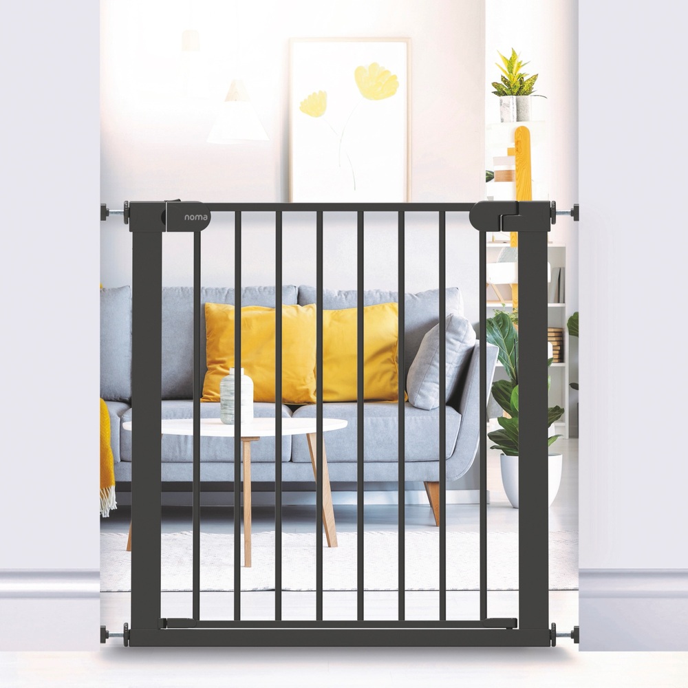 Noma Pressure Fit Stair Gate Black Smyths Toys UK