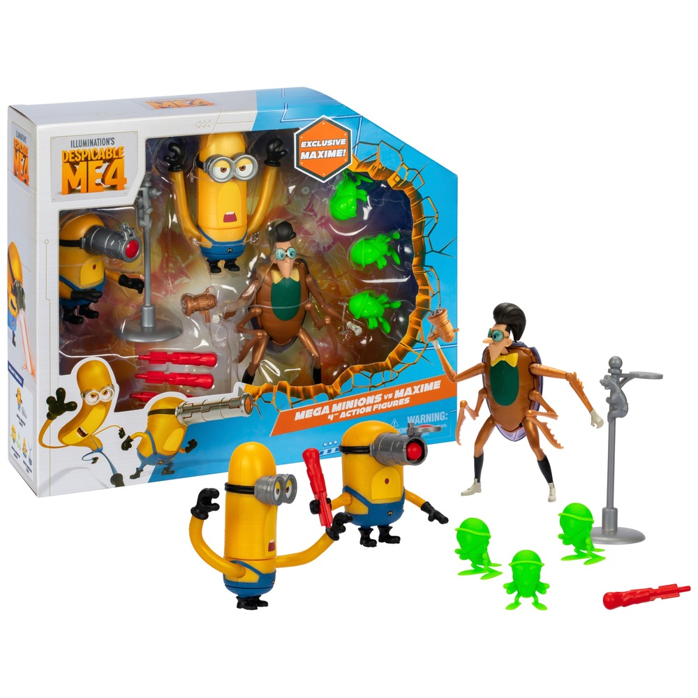 Despicable Me 4 Mega Minions Vs Maxime Figures Pack Smyths Toys UK