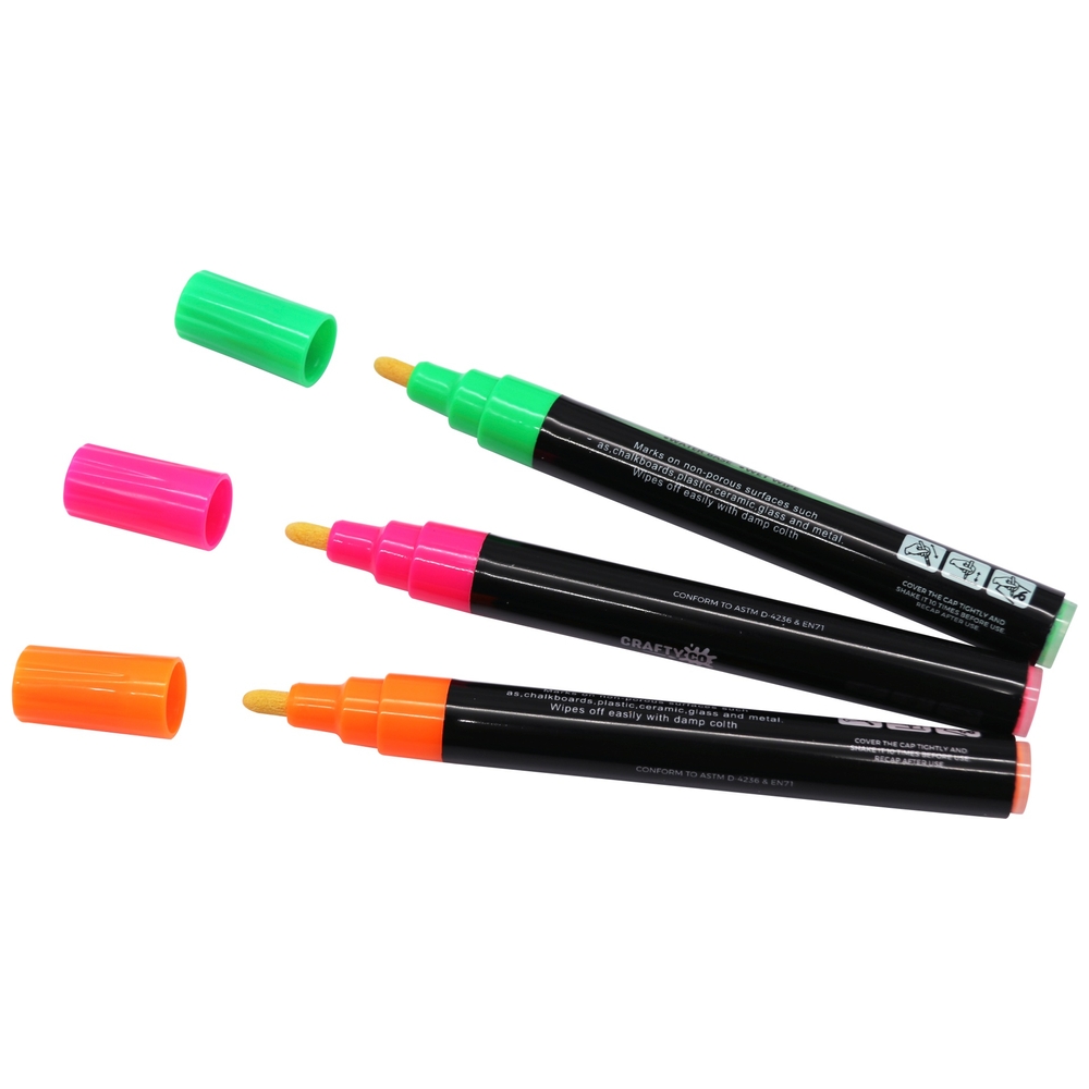 Crafty Co. Erasable Chalk Markers 8 Pack Smyths Toys UK
