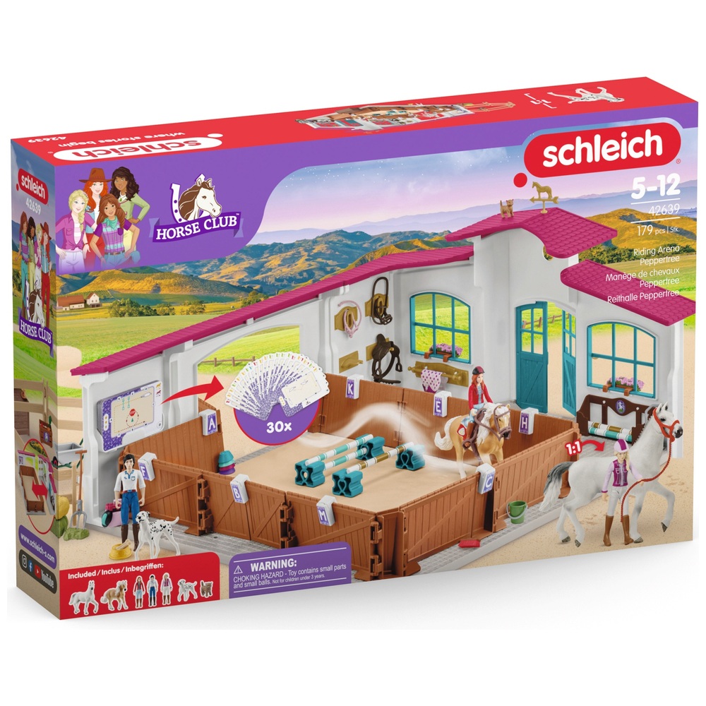 schleich Horse Club 42639 Peppertree Riding Arena Playset | Smyths Toys UK