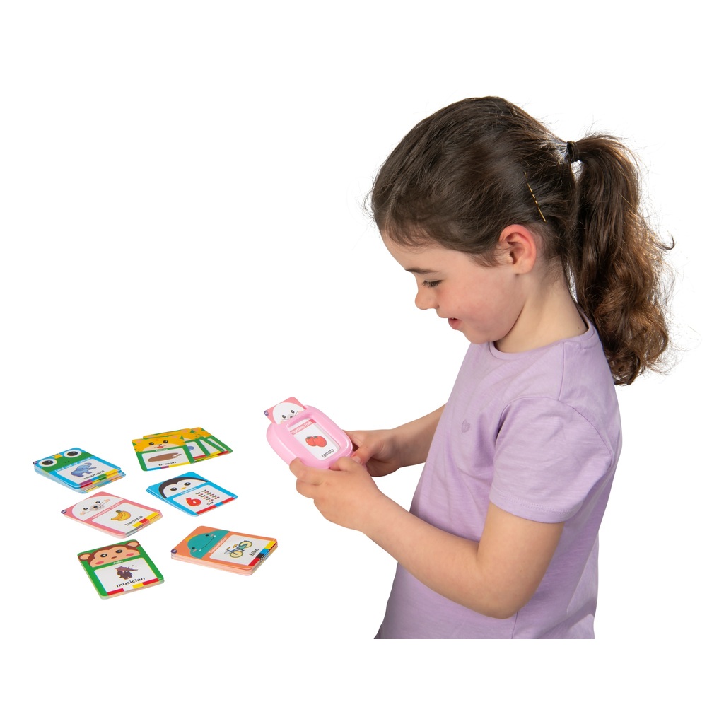 Talking Flash Cards Early Educational Toy in Pink Smyths Toys UK