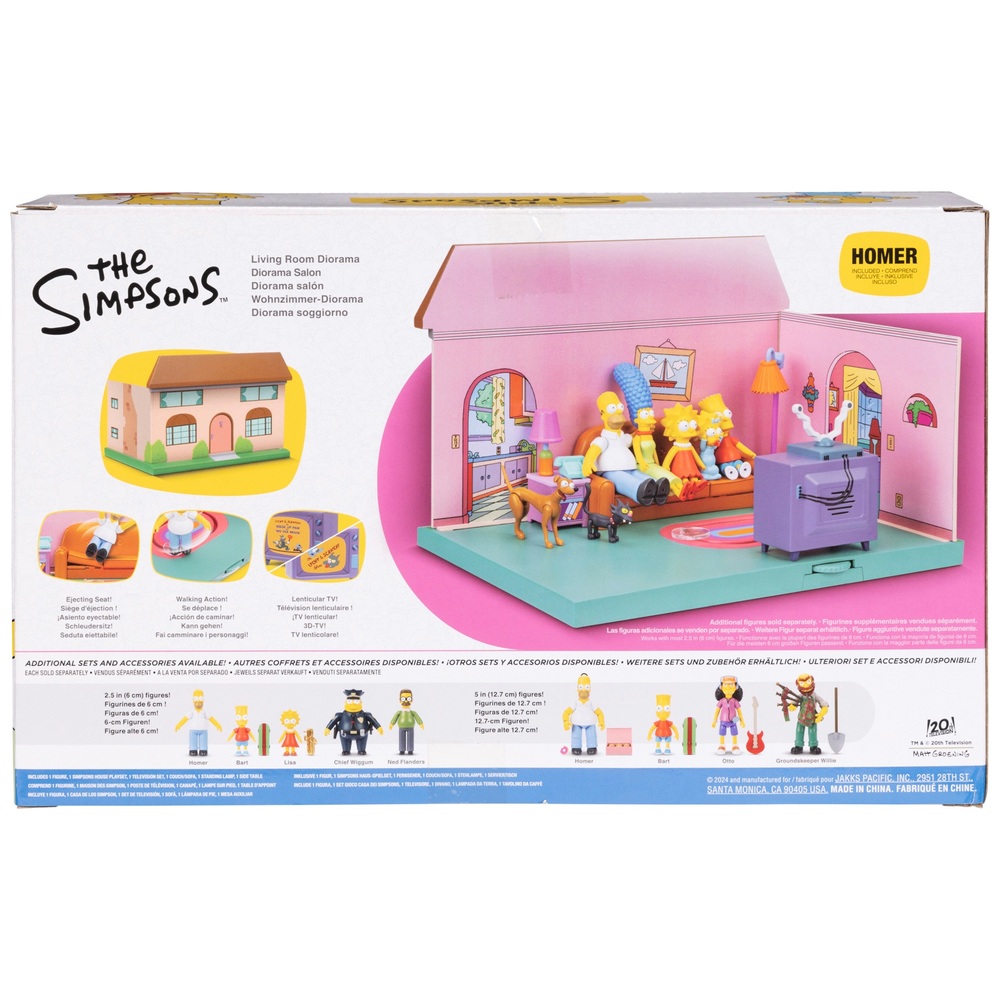 The Simpsons Living Room Diorama Playset Smyths Toys UK
