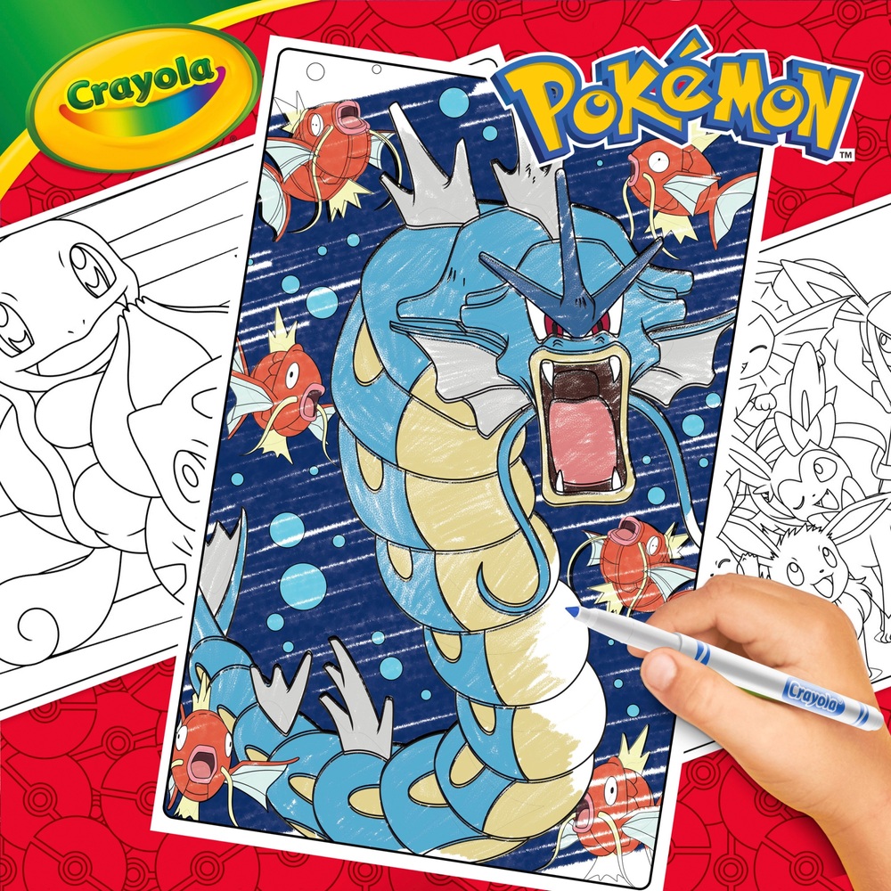 Crayola Pokémon Giant Colouring Pages Book Smyths Toys UK