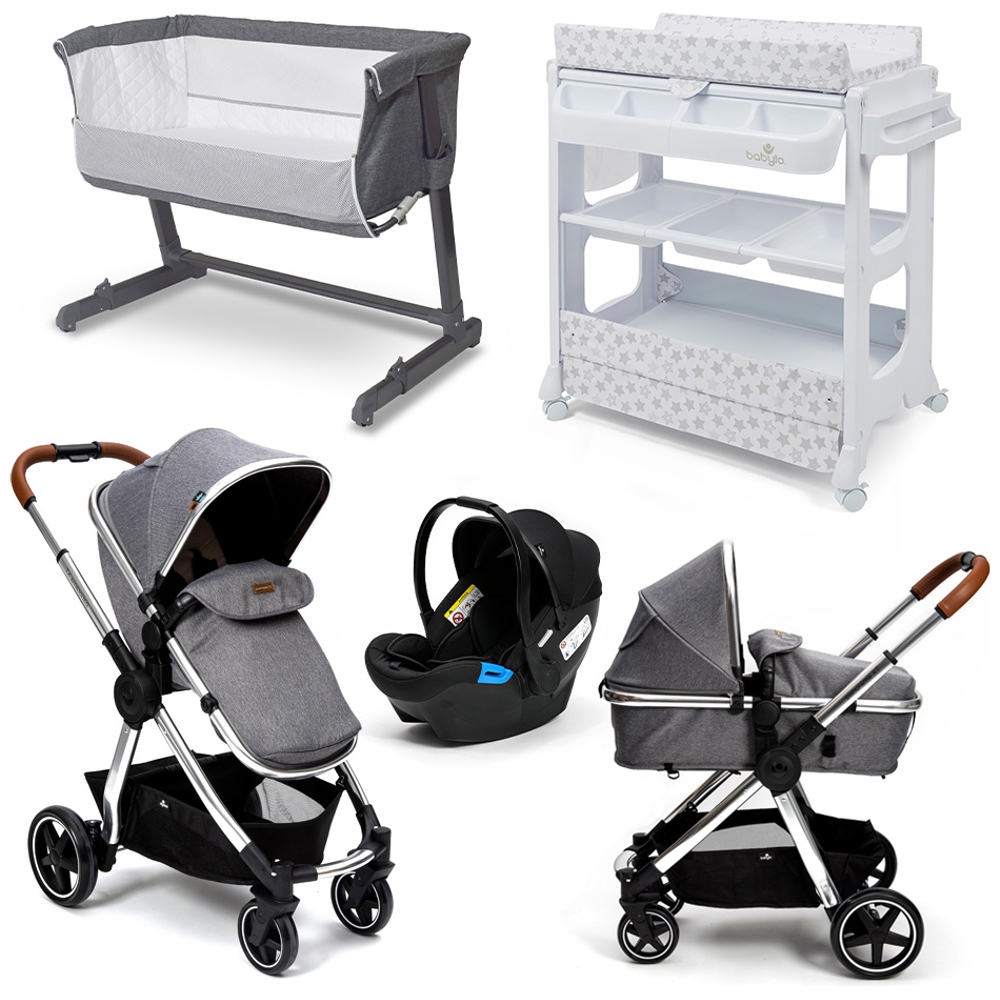 Babylo Cozi Sleeper, Savannah Changer Metric Moon and Stars & Panorama