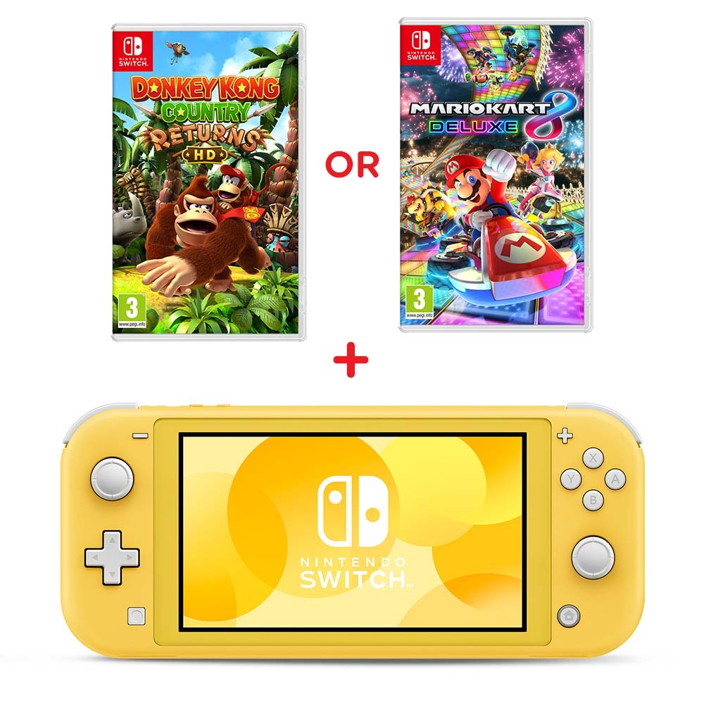 Nintendo Switch Lite Yellow & Select Game Smyths Toys UK