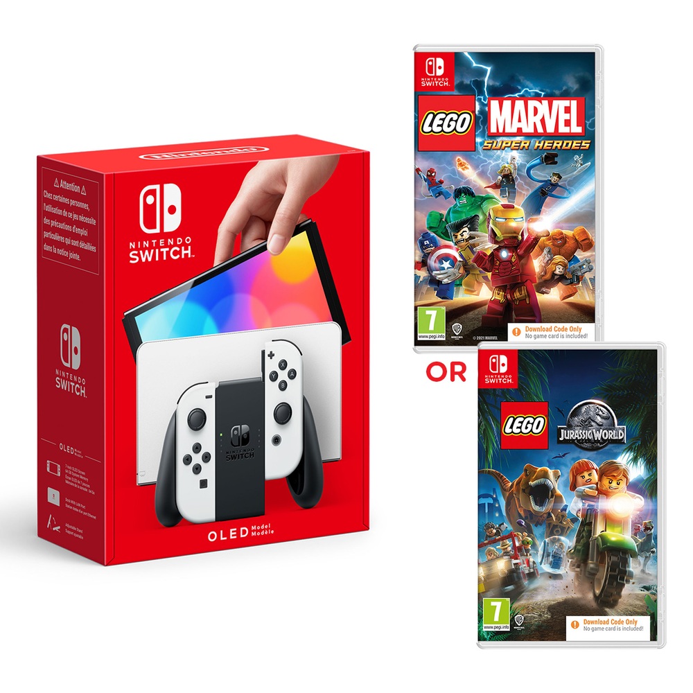 Nintendo Switch OLED White Console & Select Code in Box Game Smyths