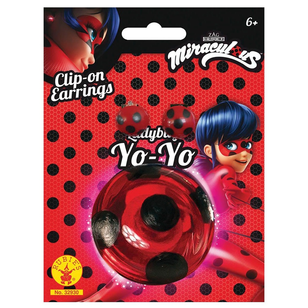 Miraculous Kit Yoyo et Boucles d'Oreilles Ladybug Smyths Toys France