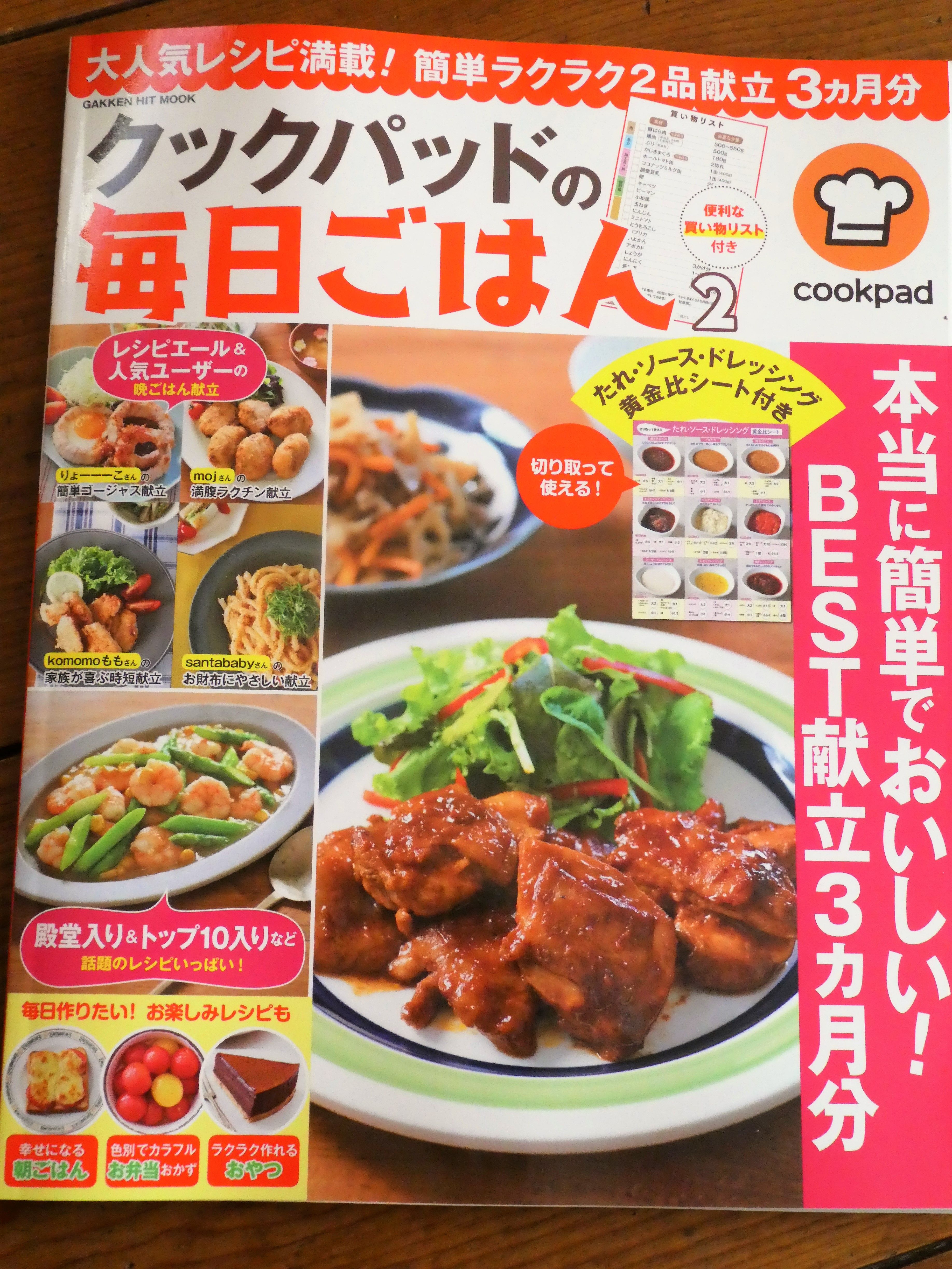 [クックパッドの毎日ごはん 2]掲載 こざるの宝箱 徒然日記 楽天ブログ