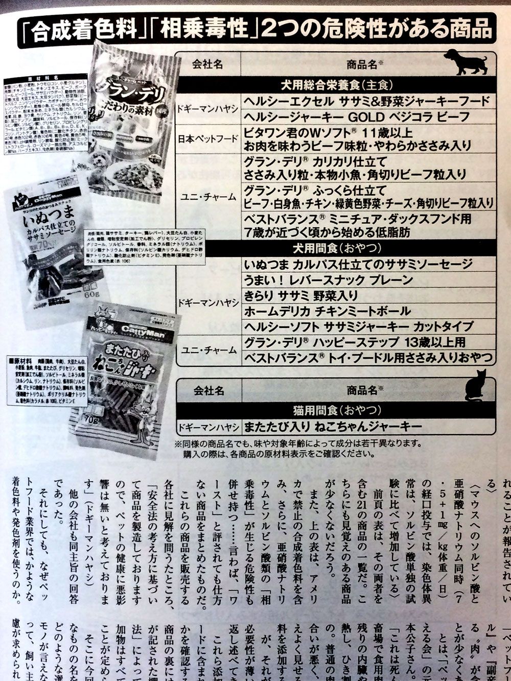 速報…週刊新潮「食べてはいけないペットフード」 【幸せ見つかるペットショップ】ハバナデーの毎日 楽天ブログ