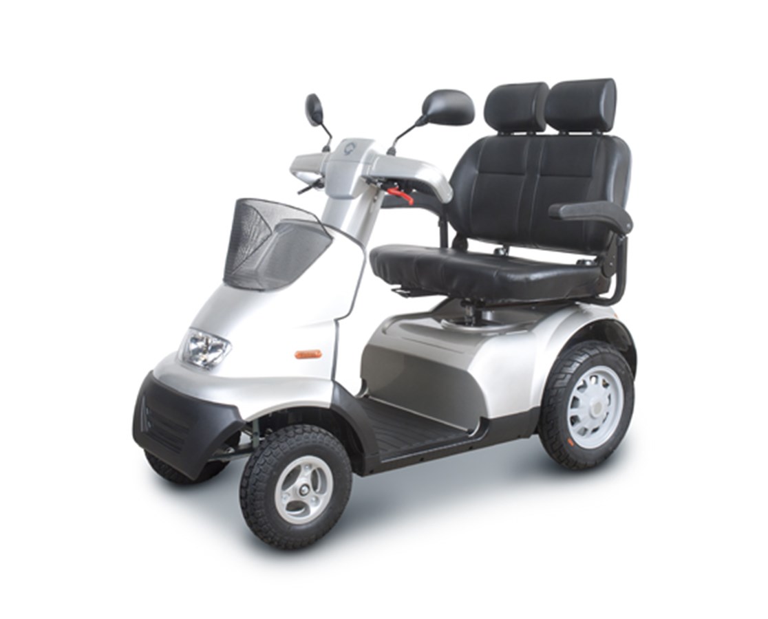 Afikim Afiscooter S4 4 Wheel Mobility Scooter with Wide Seat FREE
