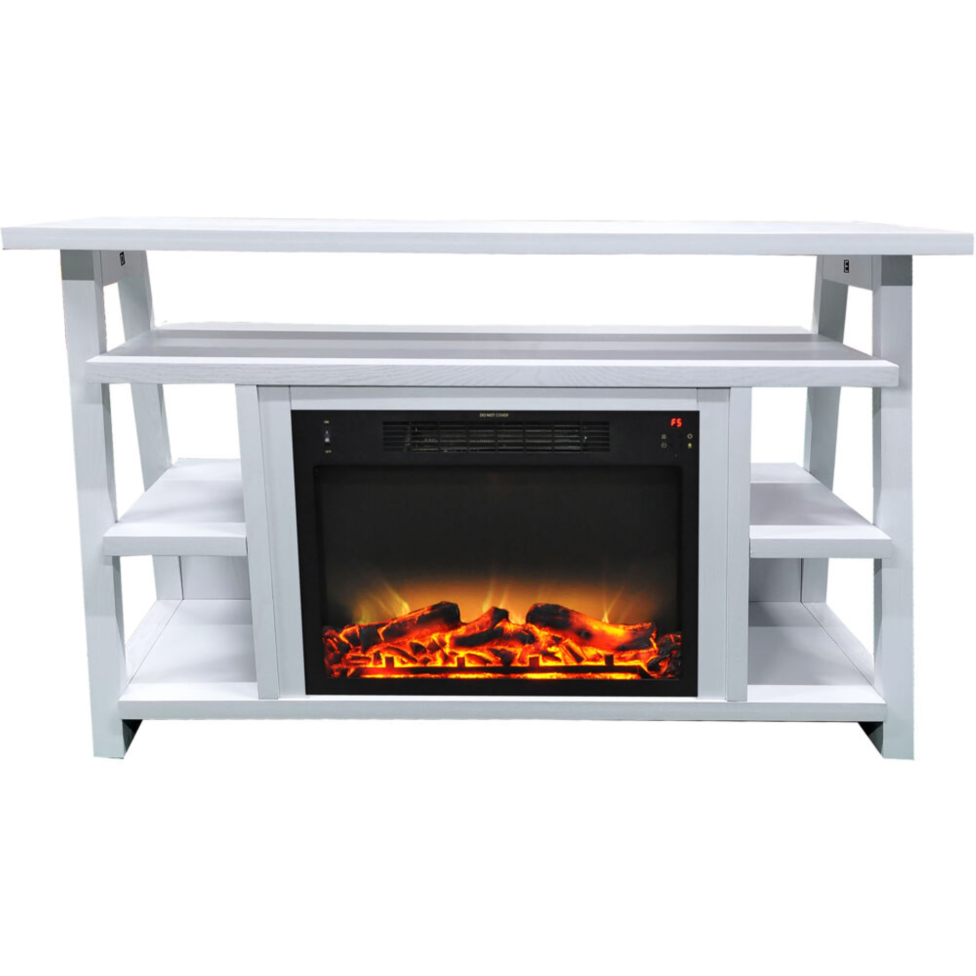 Buy 32In. Sawyer Industrial Electric Fireplace Mantel With Realistic