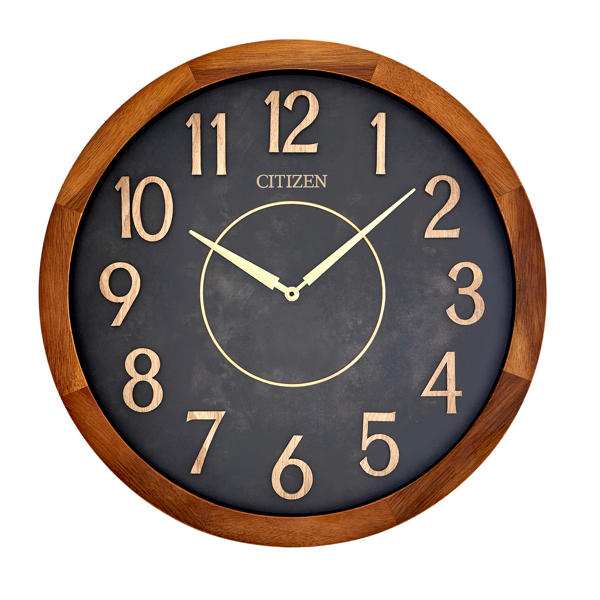 Citizen Clocks Citizen Cc2052 Indoor/Outdoor Wall Clock, Dark Brown