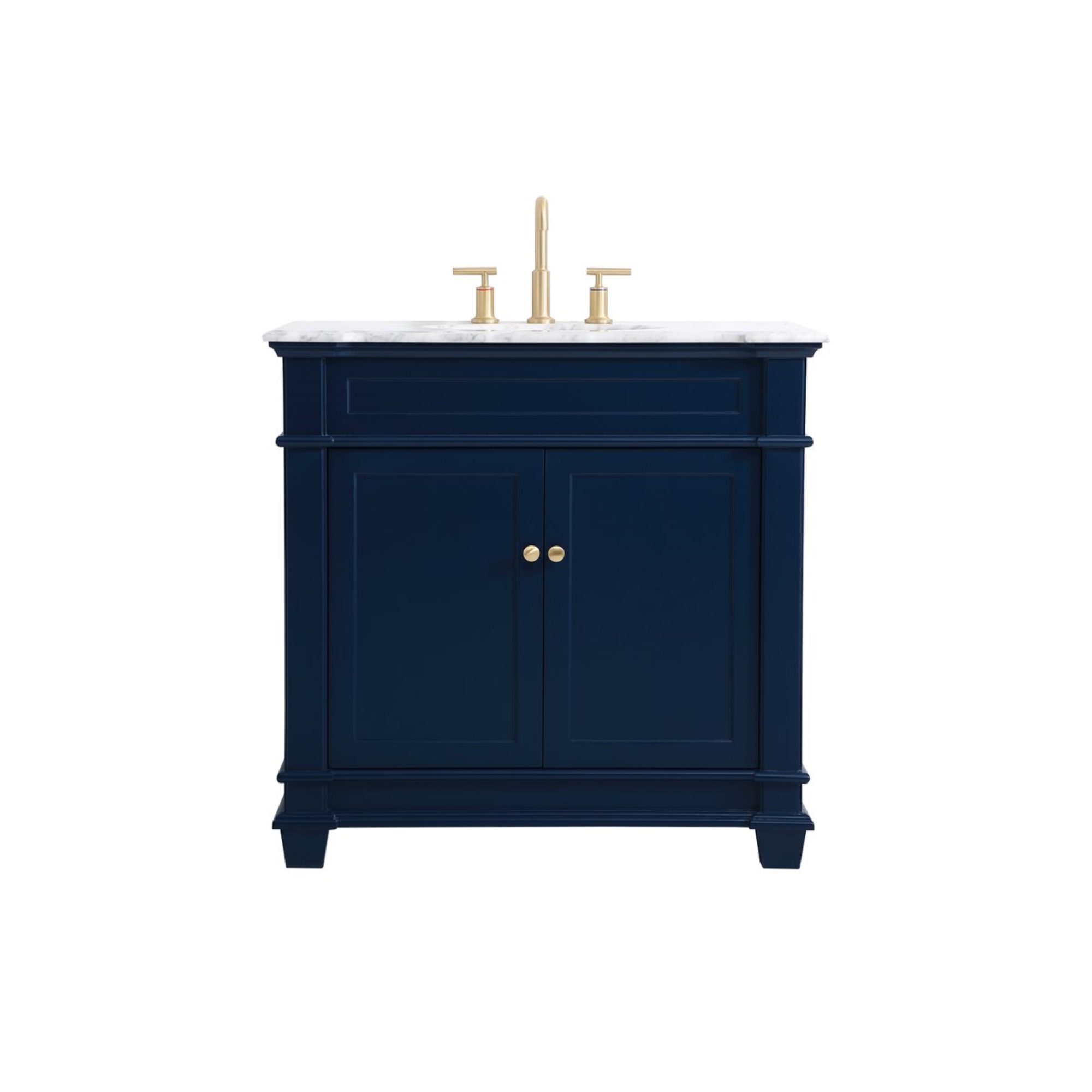 Elegant Decor 36 inch Single Bathroom Vanity set in Blue