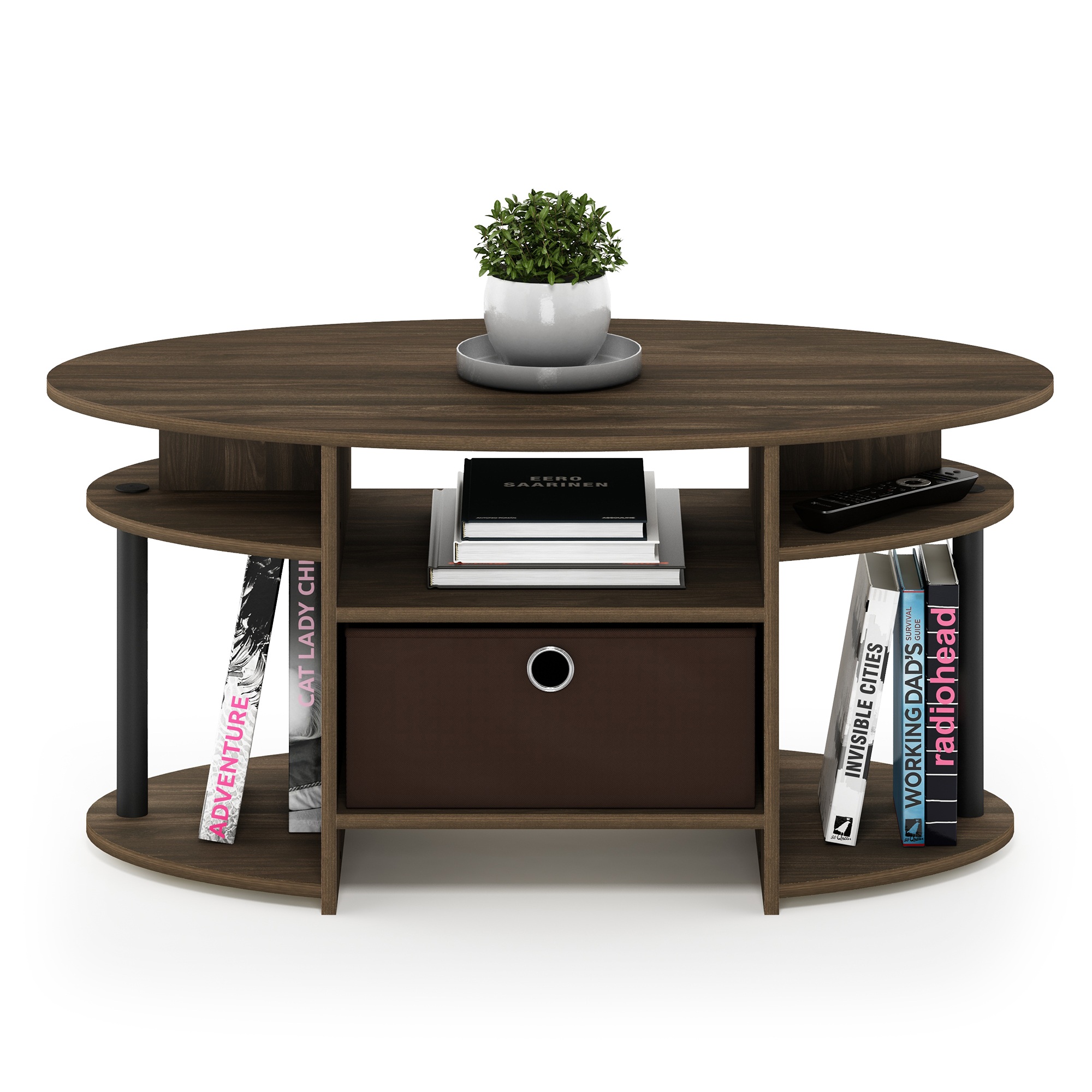 FURINNO JAYA Simple Design Oval Coffee Table eBay