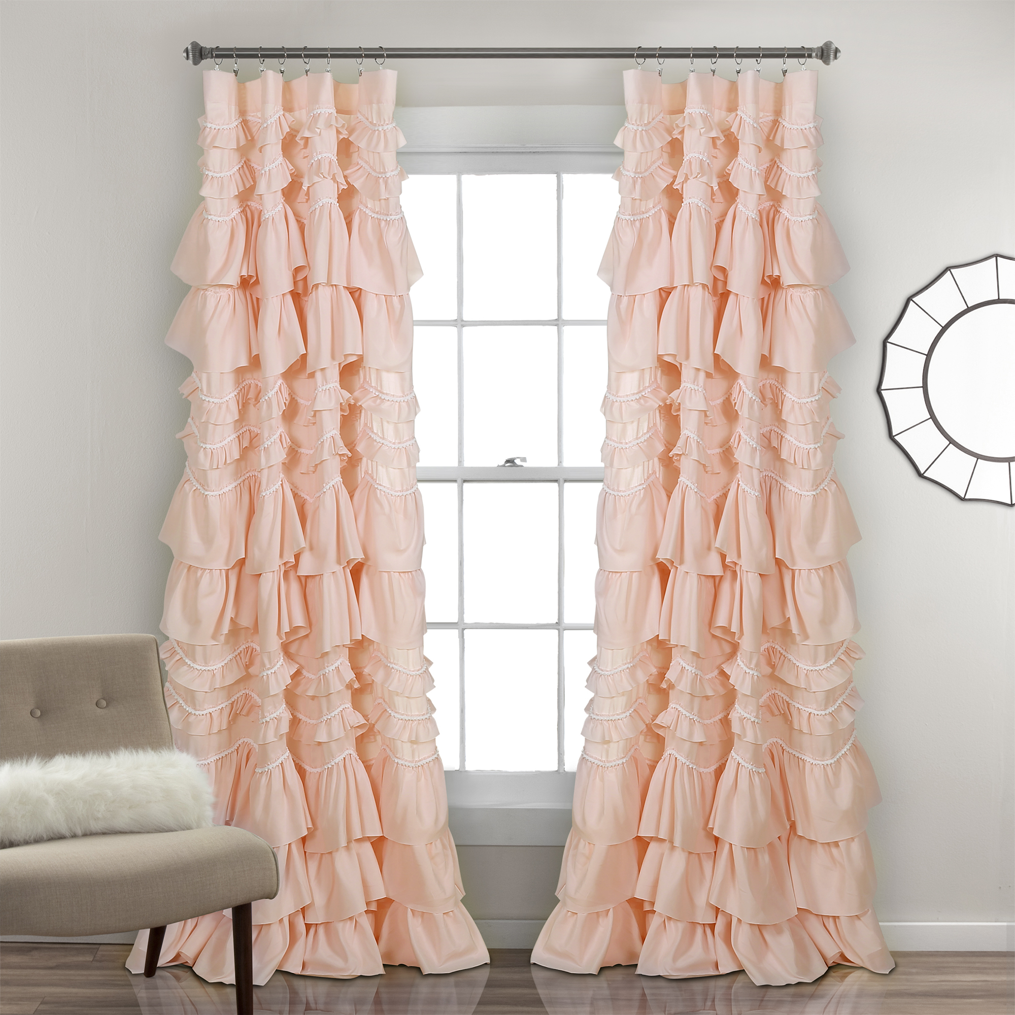 Kemmy Window Curtain Panel Blush 52X84 eBay