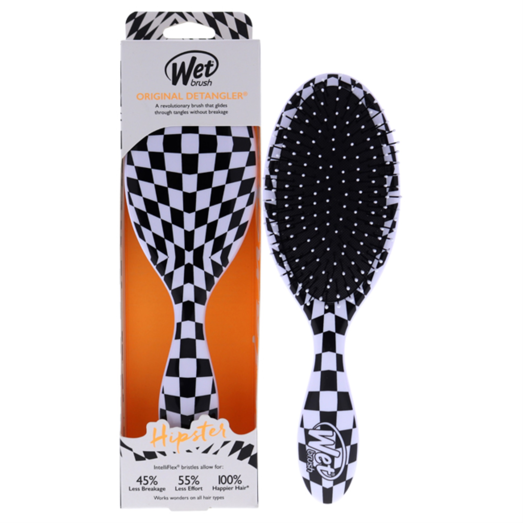 Original Detangler Brush Hipster Checkers by Wet Brush for Unisex 1