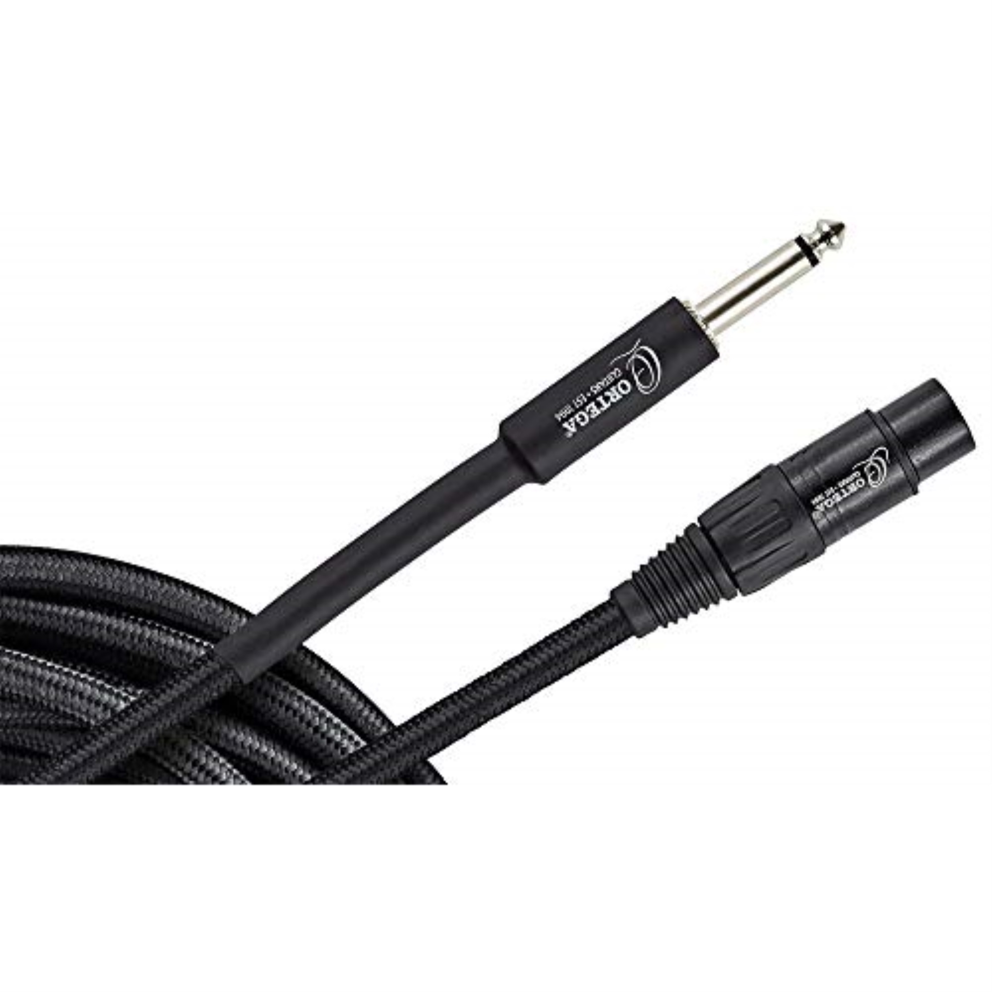 Ortega Guitars OECM20JX Professional Braided Microphone Cable Female
