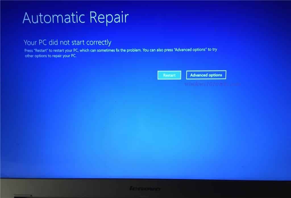 How to fix Your PC did not start correctly windows 11 (6 Solutions)