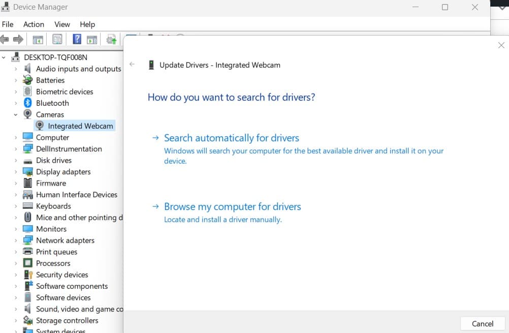 7 ways to fix Laptop camera not working after windows 11 update