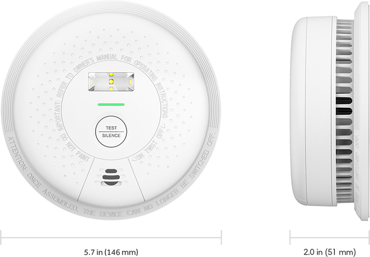 XSense SD01 Smoke Detector with LED Escape Light